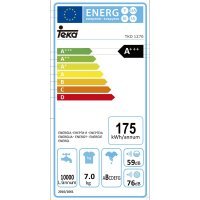 Maşină de spălat rufe MAESTRO SPA TKD 1270, 1200 RPM, Spalare 7 kg, Clasă Energetică: A+++, Alb